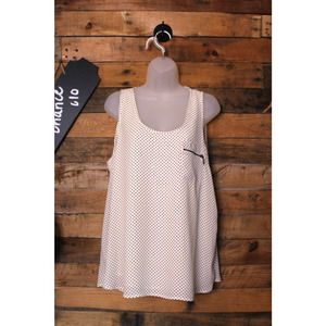 SALE-Maurices women's polka dot and zipper sides tank top size Xl